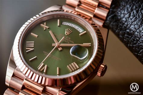 rolex president green